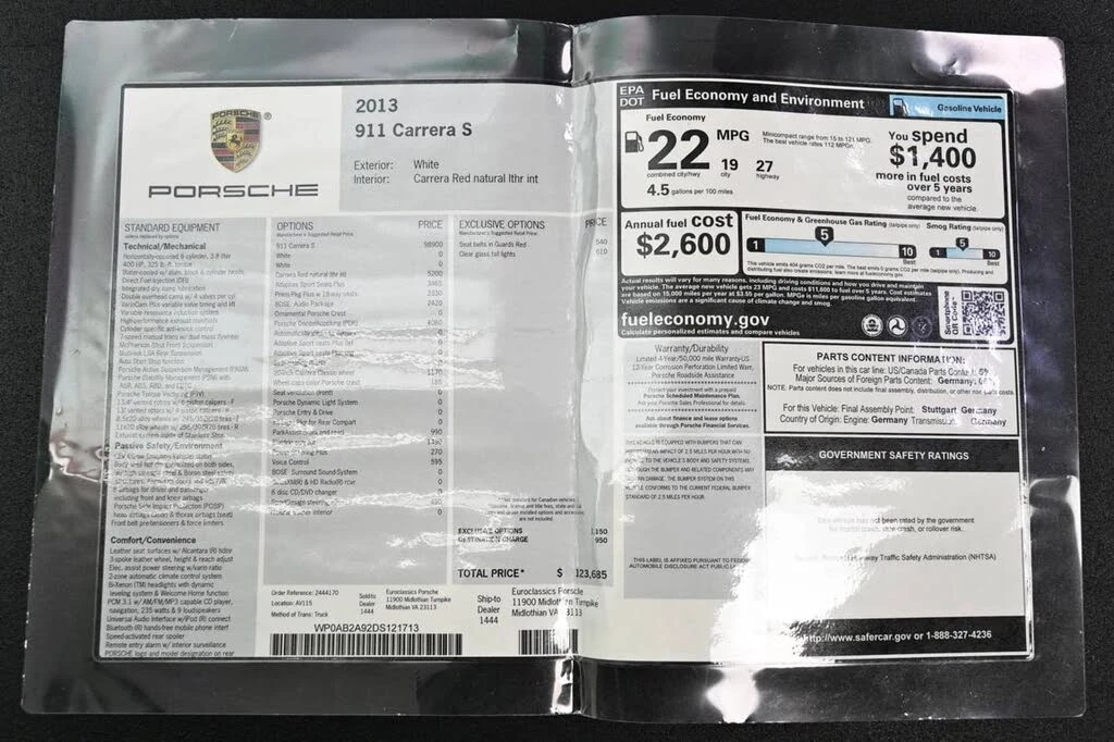 2013 Porsche 991 Carrera S - Image 27 of 28