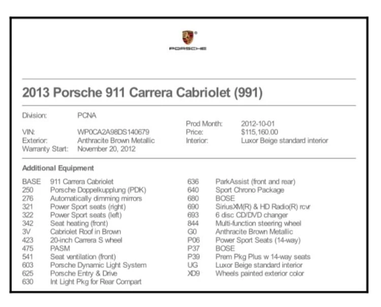 2013 Porsche 991 Carrera - Image 2 of 12