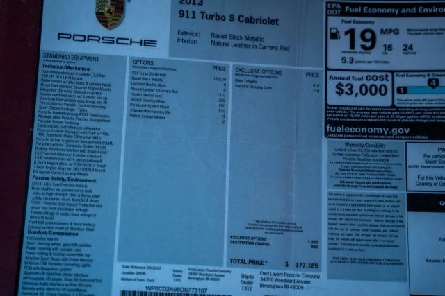 2013 Porsche 991 Turbo S - Image 20 of 21