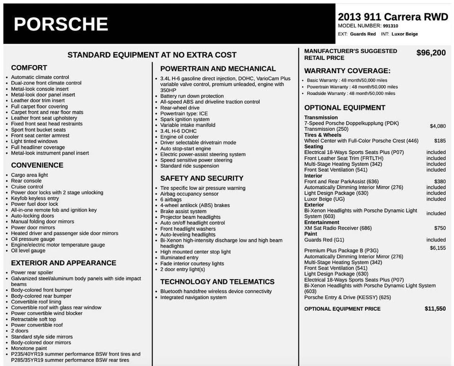 2013 Porsche 991 Carrera - Image 17 of 17