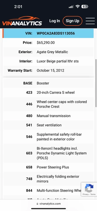 2013 Porsche 981 Boxster - Image 22 of 23