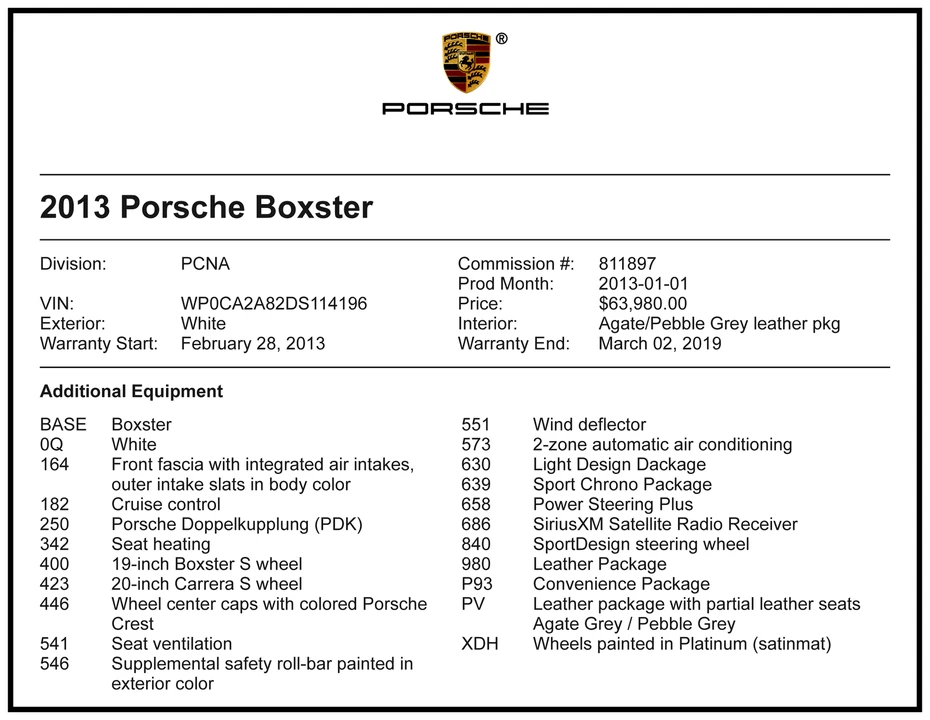 2013 Porsche 981 Boxster - Image 19 of 22