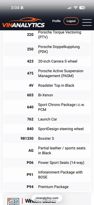 2013 Porsche 981 Boxster S - Image 13 of 13