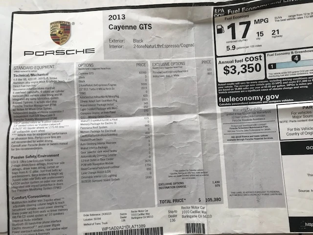 2013 Porsche 958 Cayenne GTS - Image 8 of 9