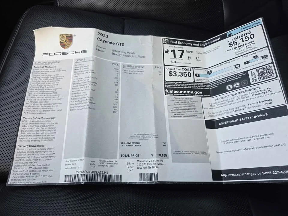 2013 Porsche 958 Cayenne GTS - Image 7 of 7