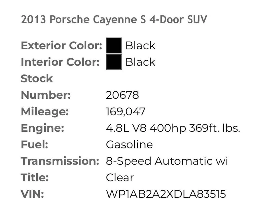 2013 Porsche 958 Cayenne S - Image 8 of 8