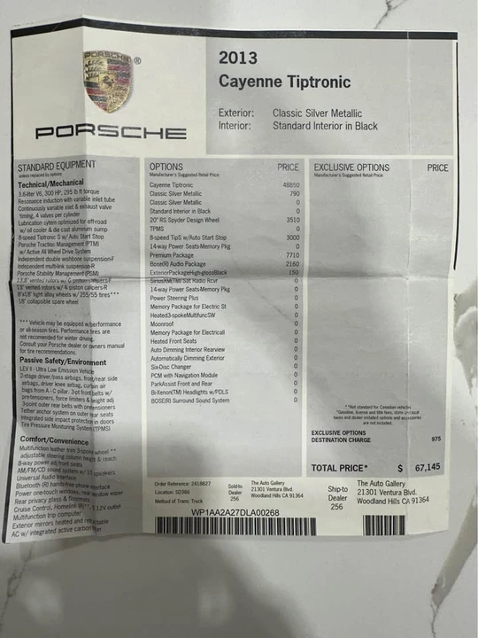 2013 Porsche 958 Cayenne - Image 17 of 17