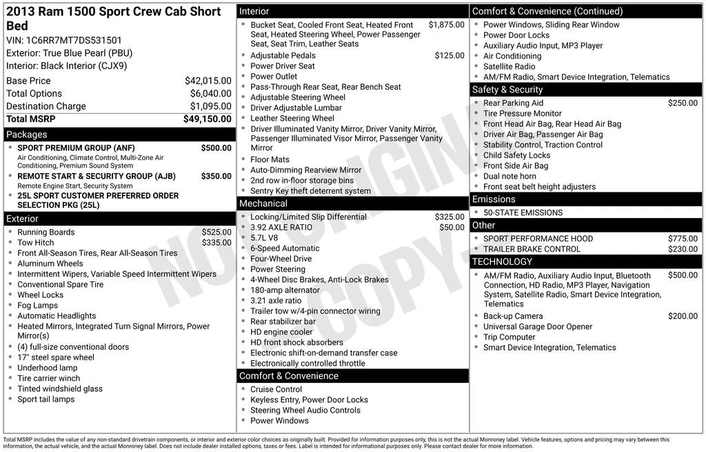 2013 Ram 1500 1st Gen - Image 4 of 12