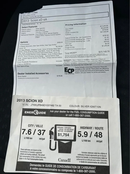 2013 Scion xD - Image 14 of 15