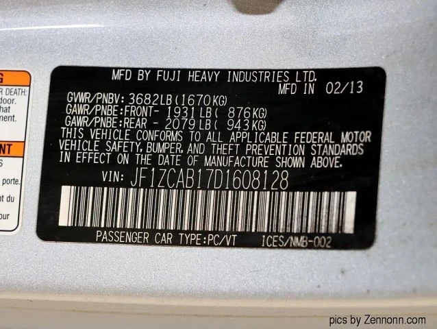 2013 Subaru BRZ 1st Gen - Image 31 of 31