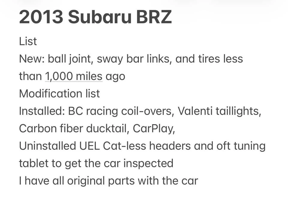 2013 Subaru BRZ 1st Gen - Image 17 of 18