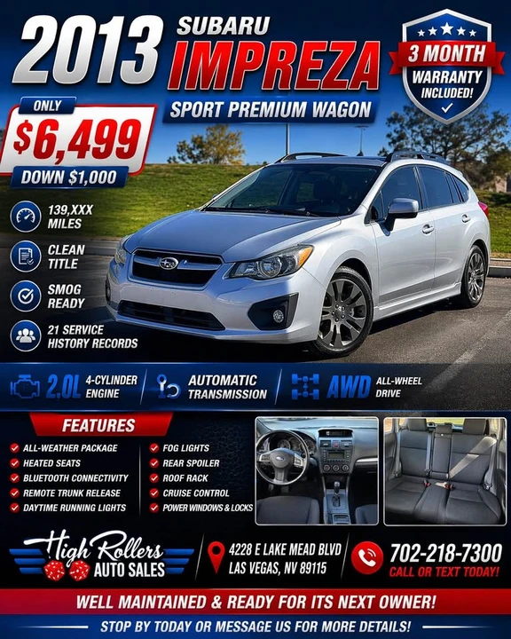 2013 Subaru Impreza 4th Gen - Image 2 of 2