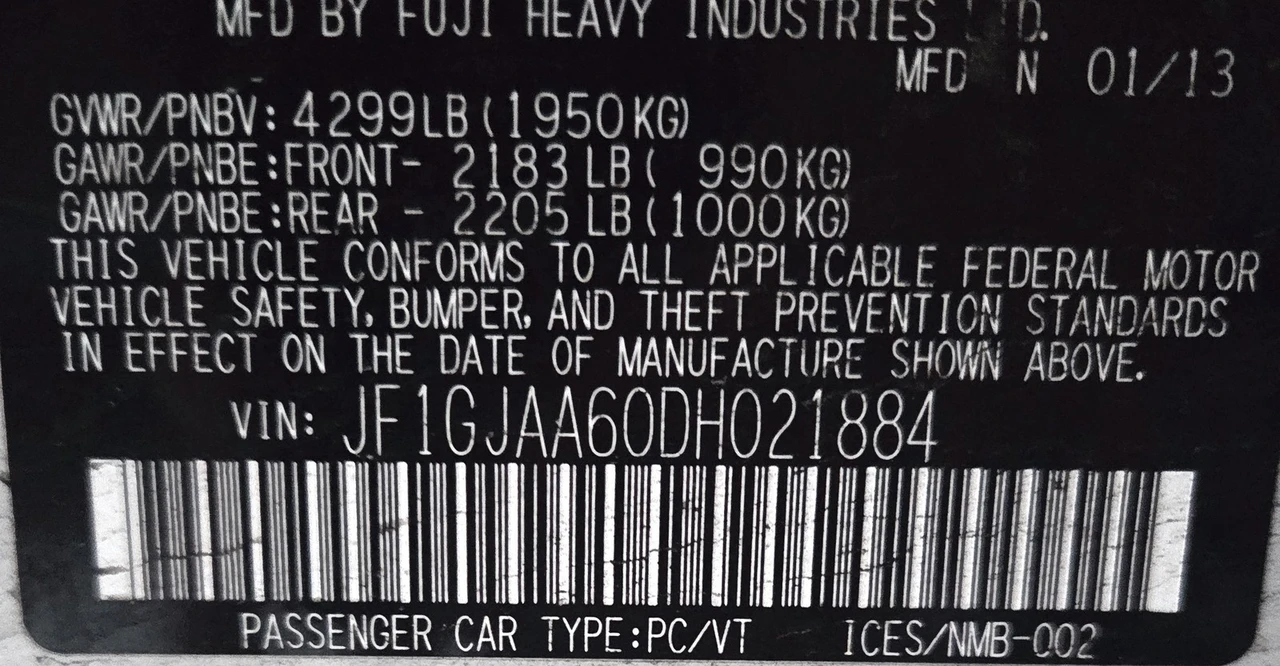 2013 Subaru Impreza 4th Gen - Image 9 of 9