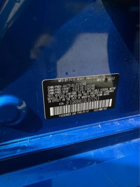 2013 Subaru Impreza WRX STi 3rd Gen - Image 15 of 16