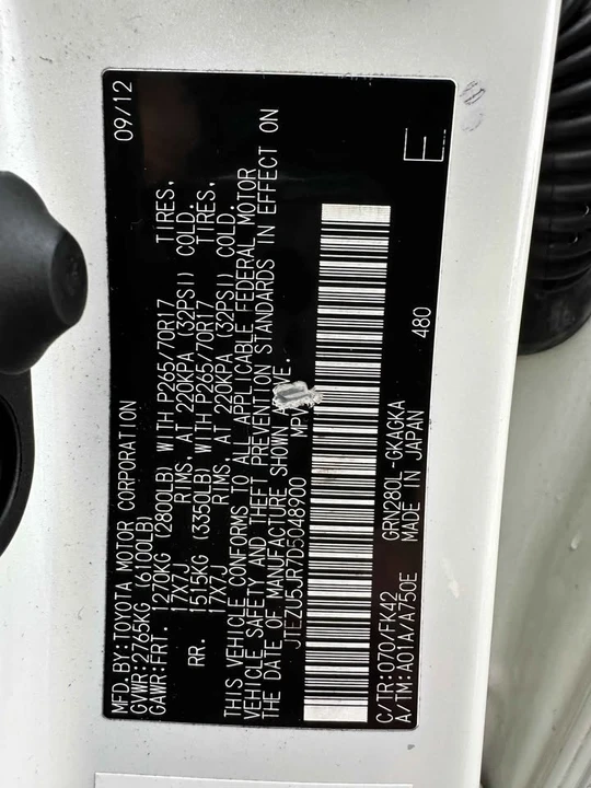 2013 Toyota 4Runner 5th Gen - Image 16 of 17
