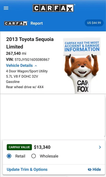 2013 Toyota Sequoia 2nd Gen - Image 15 of 15