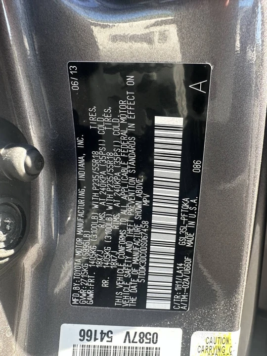 2013 Toyota Sienna 3rd Gen - Image 11 of 21
