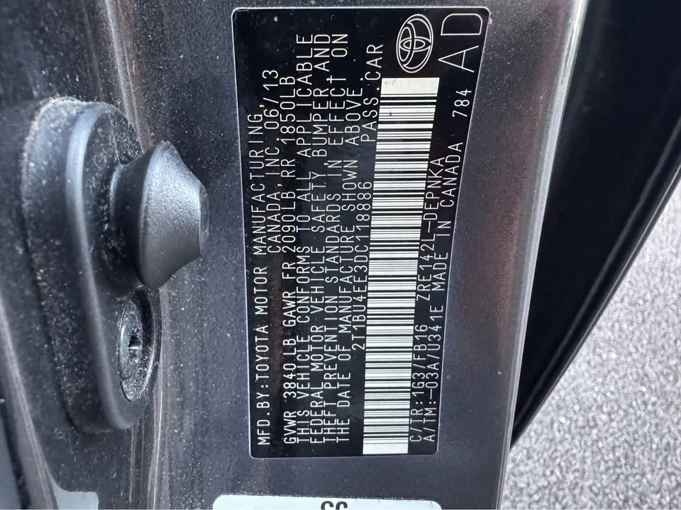 2013 Toyota Corolla 10th Gen - Image 11 of 11