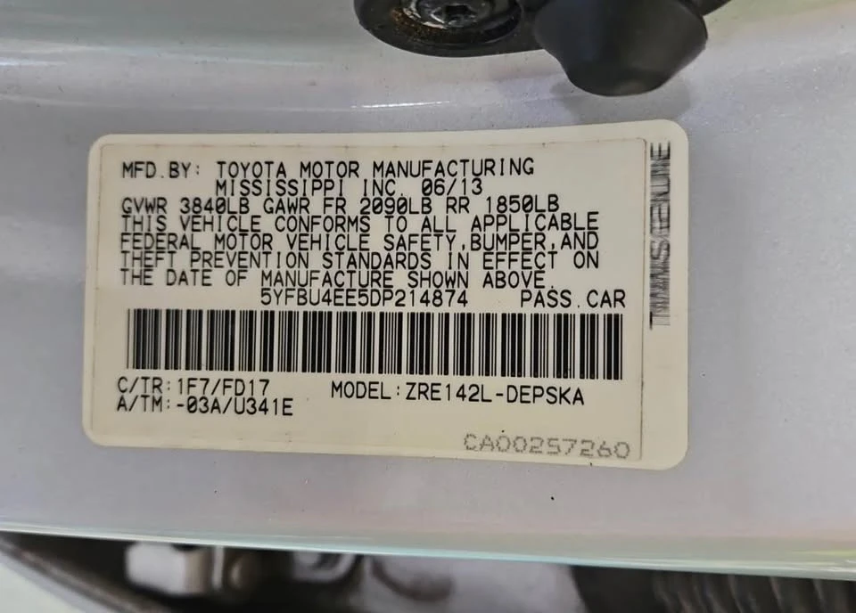 2013 Toyota Corolla 10th Gen - Image 12 of 14