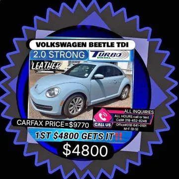 2013 Volkswagen Beetle 2.0T Turbo Hatchback 2D