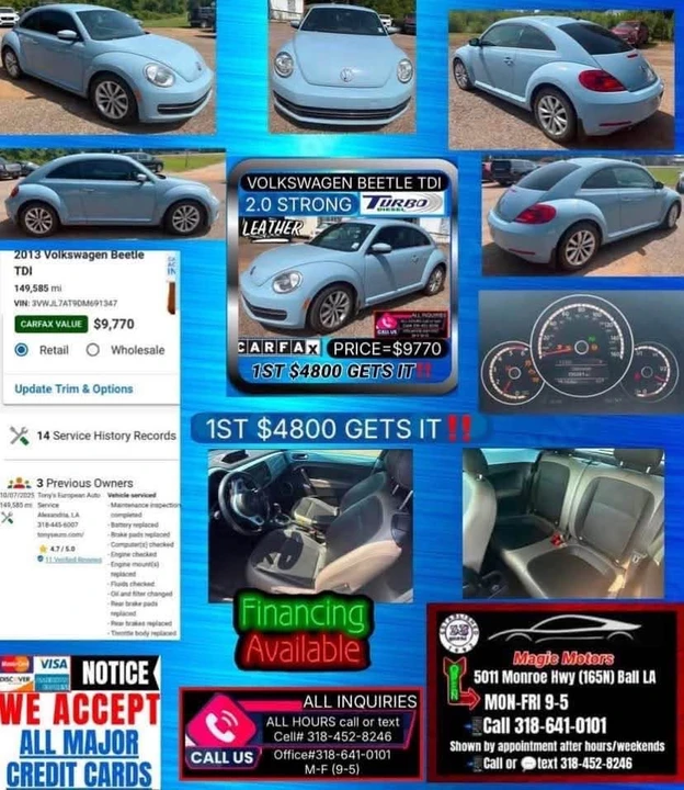 2013 Volkswagen A5 Beetle - Image 10 of 11