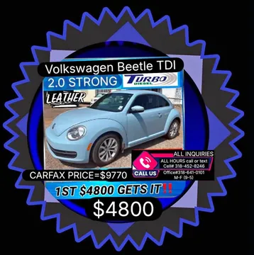 2013 Volkswagen Beetle 2.0T Turbo Hatchback 2D