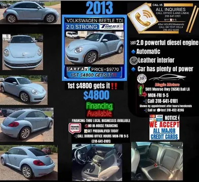 2013 Volkswagen Beetle 2.0T Turbo Hatchback 2D