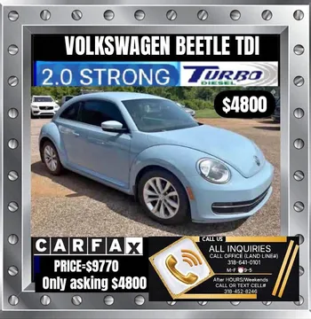 2013 Volkswagen Beetle 2.0T Turbo Hatchback 2D