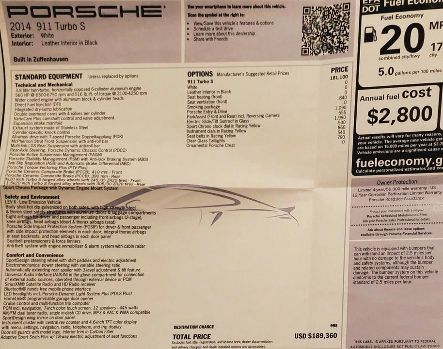 2014 Porsche 991 Turbo S - Image 7 of 7