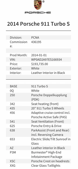 2014 Porsche 991 Turbo S - Image 13 of 13