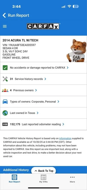 2014 Acura TL 4th Gen - Image 19 of 19
