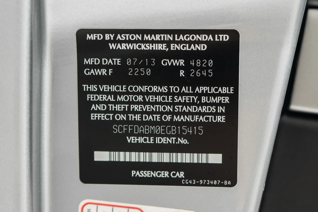 2014 Aston Martin DB9 - Image 20 of 21