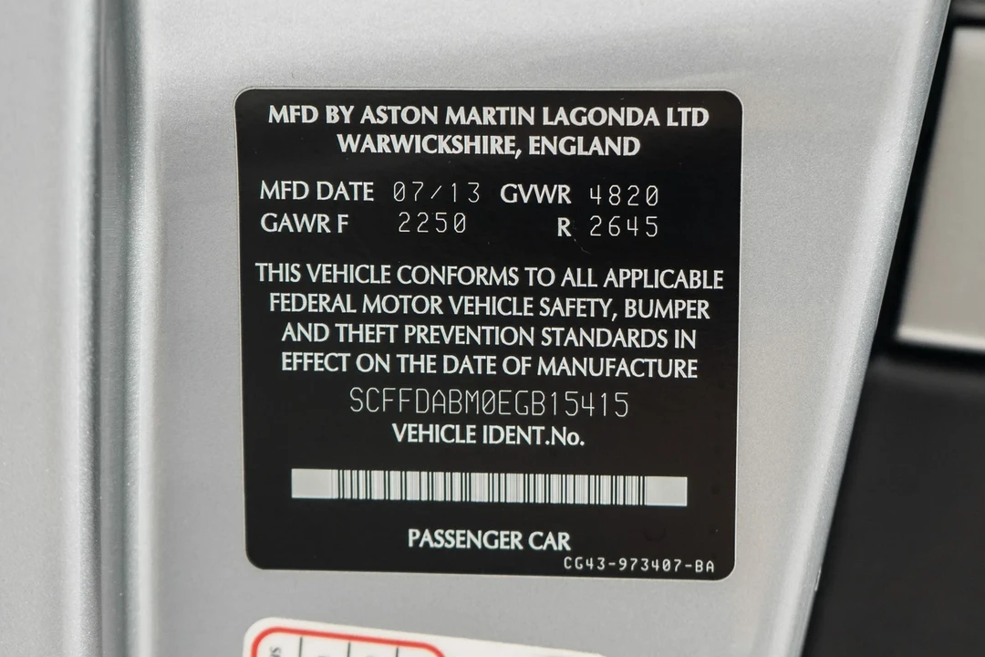 2014 Aston Martin DB9 - Image 20 of 21