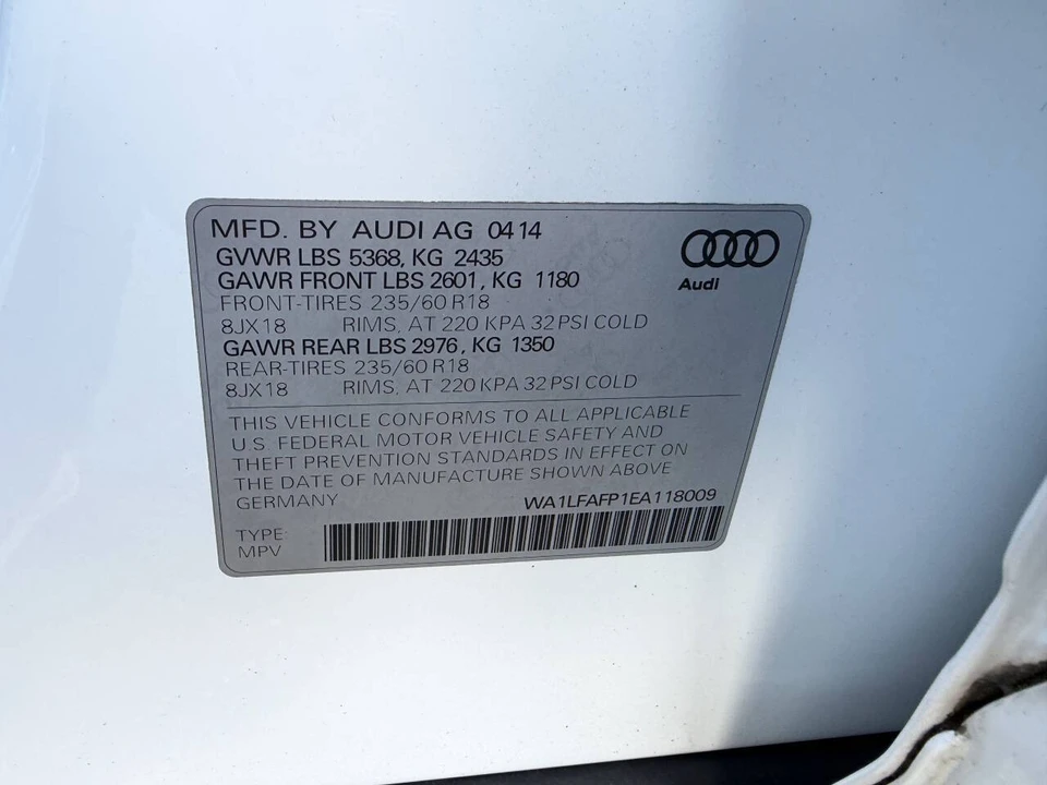 2014 Audi 8R Q5 - Image 20 of 21