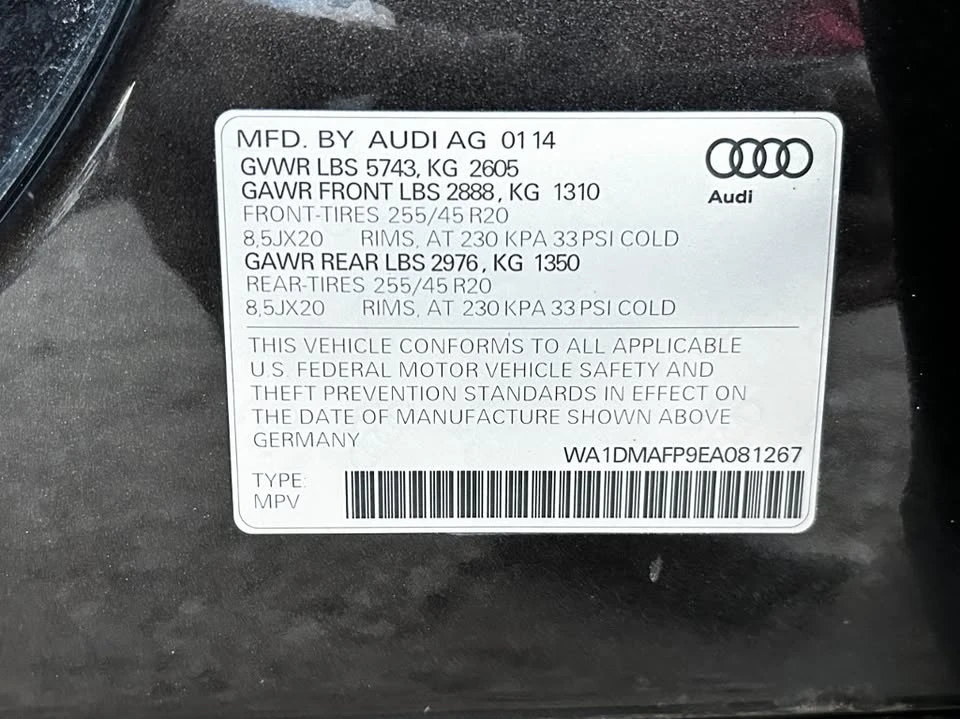 2014 Audi 8R Q5 - Image 19 of 20
