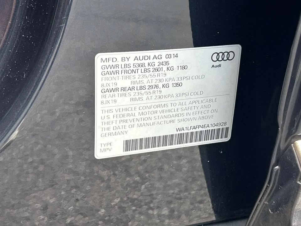 2014 Audi 8R Q5 - Image 10 of 20