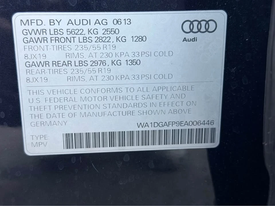 2014 Audi 8R Q5 - Image 16 of 16