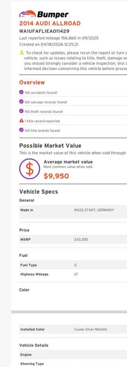 2014 Audi Allroad - Image 18 of 20