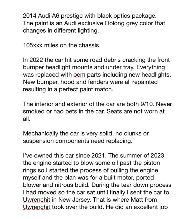 2014 Audi C7 A6 - Image 16 of 17