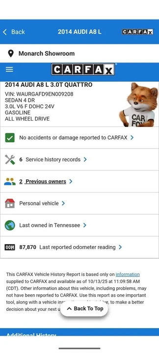 2014 Audi D4 A8 - Image 19 of 19