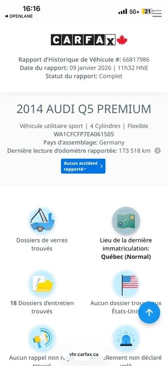 2014 Audi 8R Q5 - Image 19 of 19