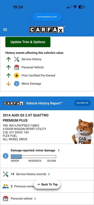 2014 Audi 8R Q5 - Image 12 of 12