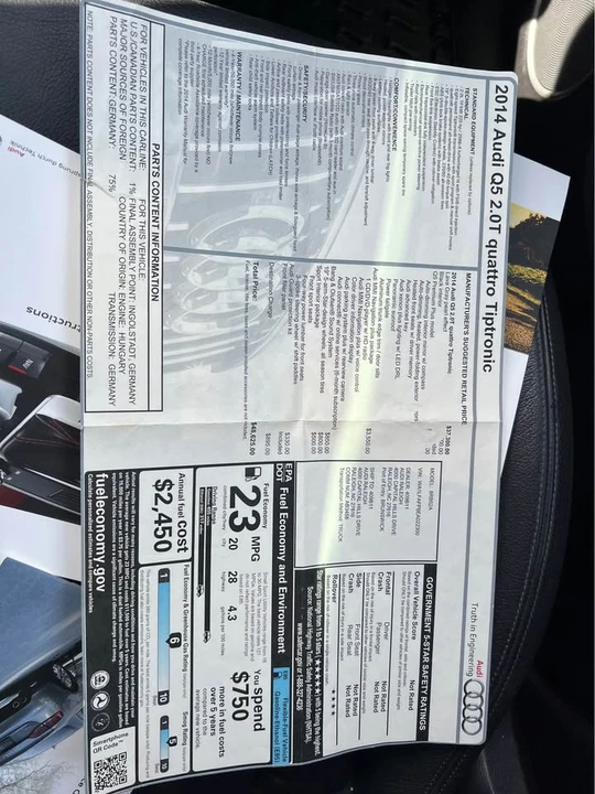 2014 Audi 8R Q5 - Image 18 of 19