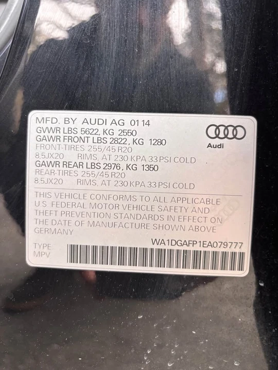 2014 Audi 8R Q5 - Image 20 of 20