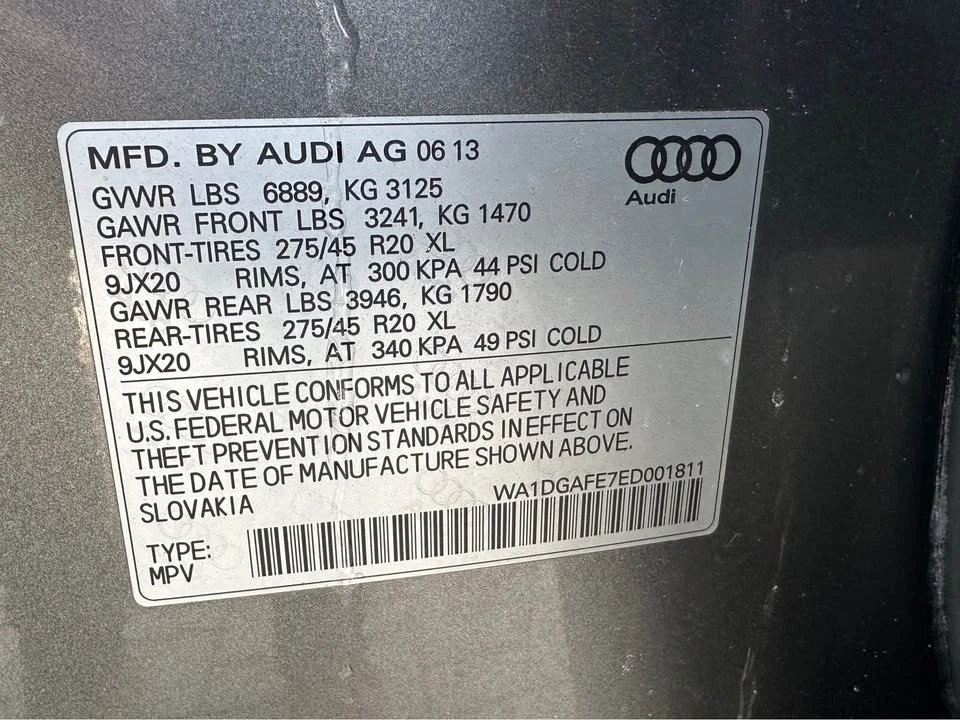 2014 Audi 4L Q7 - Image 4 of 17