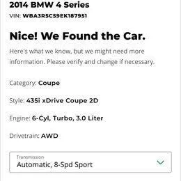 2014 BMW 435i xDrive Luxury M Performance