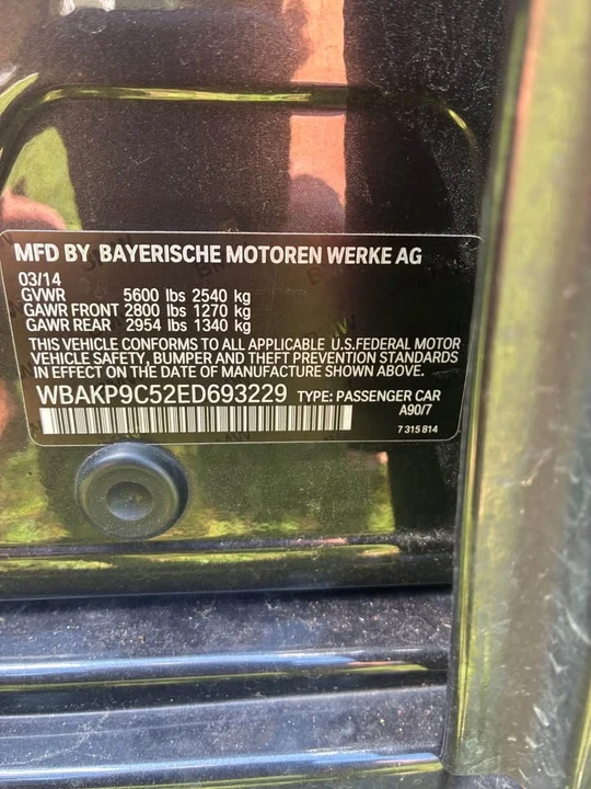 2014 BMW F10 550i & M550d Sedan - Image 7 of 12