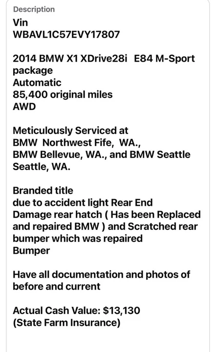 2014 BMW E84 X1 - Image 10 of 20