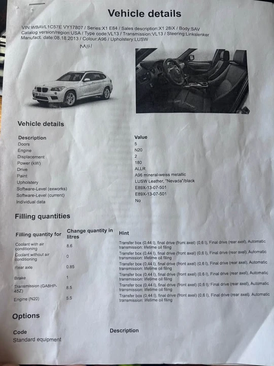 2014 BMW E84 X1 - Image 14 of 20