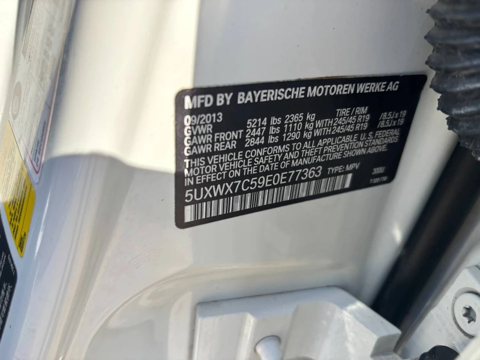 2014 BMW F25 X3 - Image 11 of 12